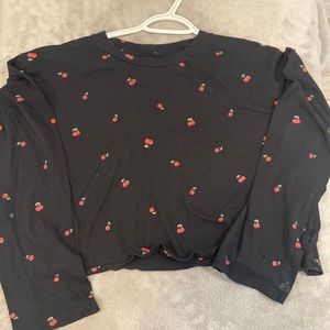 Victoria’s Secret cherry crop top.